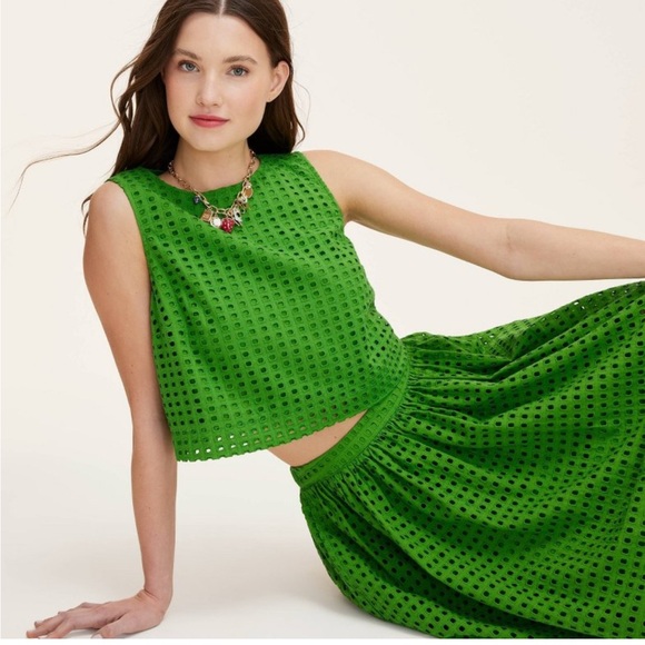 kate spade Dresses & Skirts - Kate Spade x Target Women's Eyelet Top and Skirt Set - Green L